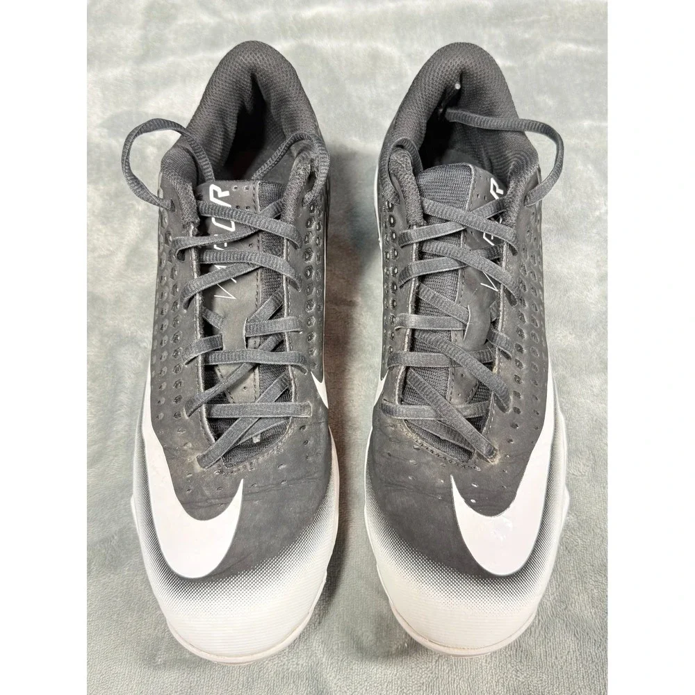 Nike Vapor Ultrafly Mens 8.5 Baseball Cleats Black White Molded